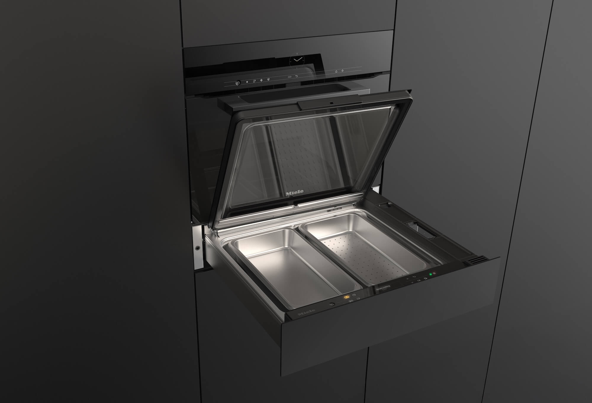 Miele-Dampfschublade-zwei-Faecher