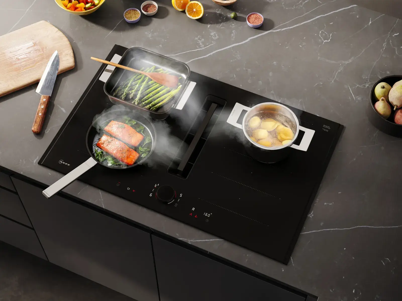 Neff-Kochfeldabzug-Matt-Black-Design-von-oben